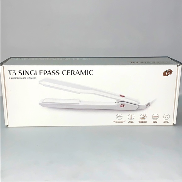 T3 SinglePass Ceramic 1” Straightening Flat Iron - Picture 15 of 16